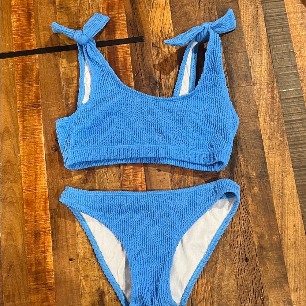 Snapper Rock Blue Kids Swim Bikini